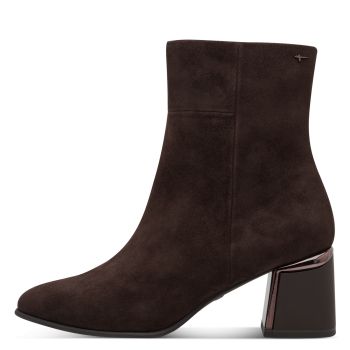 Дамски Боти На Ток TAMARIS - 1-25341-45-347 MOCCA SUEDE