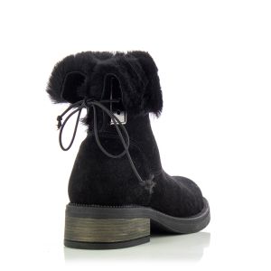 Women`s Flat Ankle Boots CARLO FABIANI-330-black192